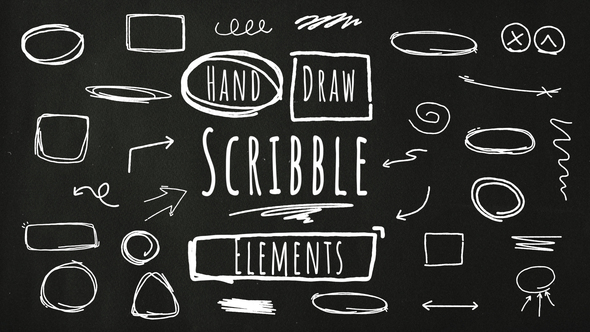 Doodle Sketch Scribble Stroke Elements Pack