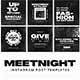 Meetnight Instagram Post Template - GraphicRiver Item for Sale