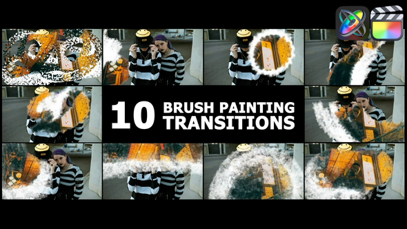 Brush Painting Transitions | FCPX alt