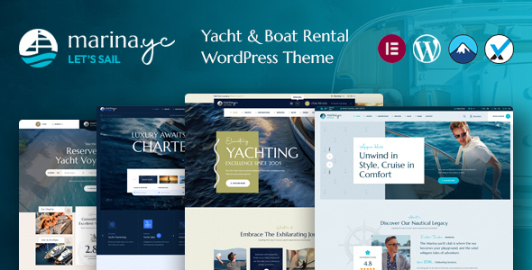 Marina – Yacht Club and Rental Boat WordPress Theme – 0 Sold!