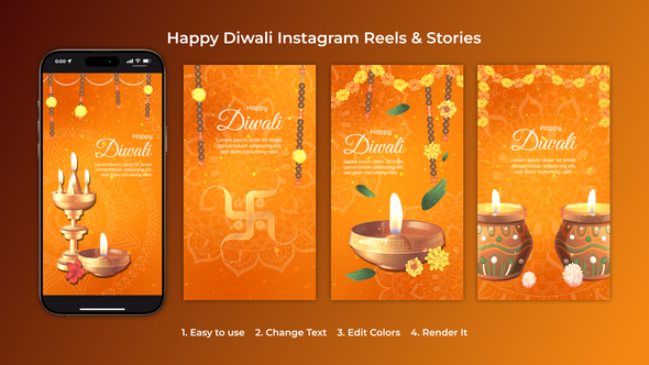 Happy Diwali Instagram Reels & Stories