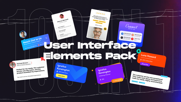 100 User Interface Elements Pack alt