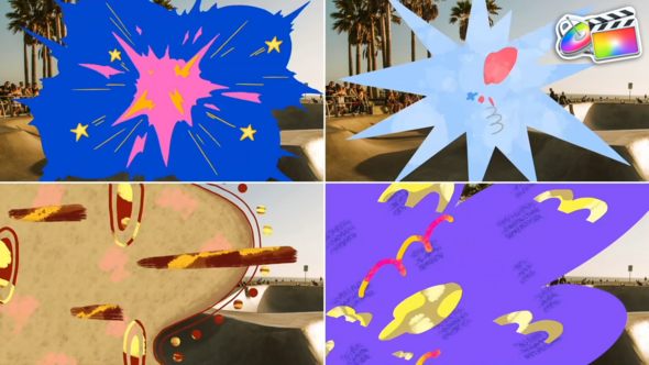 Abstract Colorfull Dynamic Transitions for FCPX alt