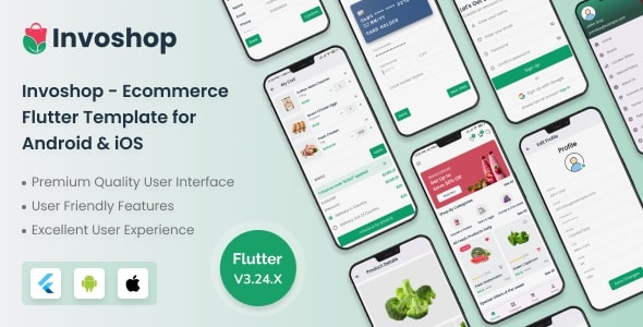 Invoshop - Ecommerce Flutter Template for Android & iOS