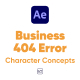 Business 404 Error Character Concepts For After Effects - VideoHive Item for Sale