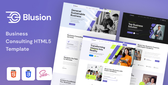 Blusion – Business & Consultancy Template – 0 Sold!