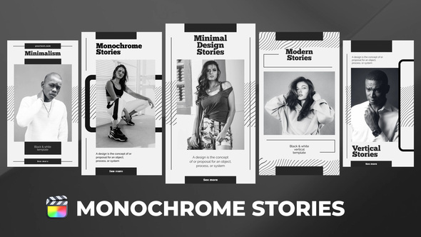 Monochrome Stories for Final Cut Pro alt