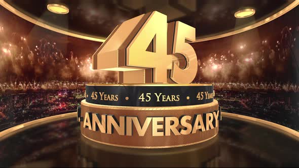 45 Years Anniversary 3D Logo Opener 