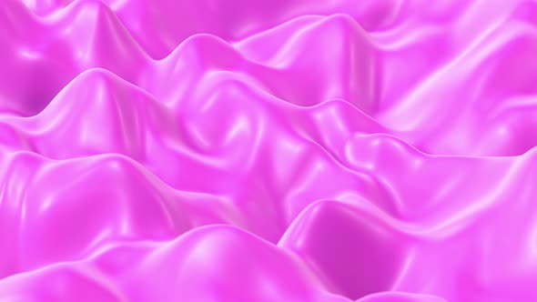 Matte Pink Fabric Waves