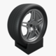 Realistic Car Wheel - 3D Model - 3DOcean Item for Sale