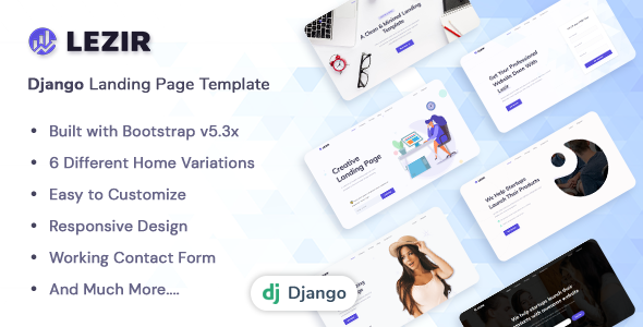 Lezir - Django Landing Page Template