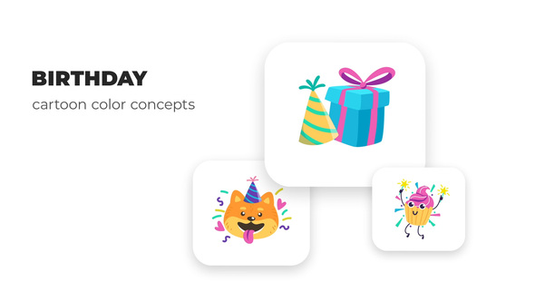 Birthday - Cartoon Color Concepts