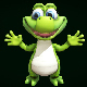 Toon Crocodile Game Character - 3DOcean Item for Sale