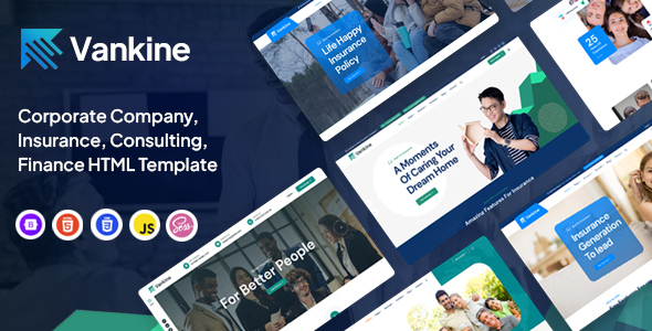 Vankine - Insurance & Consulting Business HTML Template