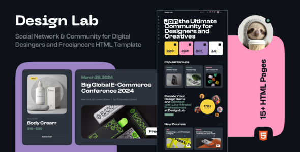 Design Lab - Freelancers Community HTML Template