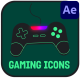 Podcast Gaming Icons And Titles for After Effect - VideoHive Item for Sale