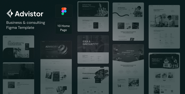 Advistor – Business & consulting Figma Template – 0 Sold!