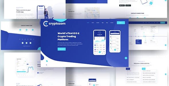 Cryptozom - Bitcoin Crypto Currency HTML 5 Template