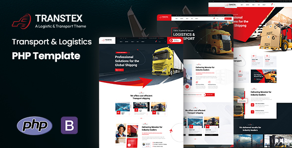 Transtex – Transport & Logistics PHP Template – 0 Sold!