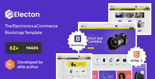 Electon – The Electronics & Gadgets eCommerce Bootstrap Template – 0 Sold!