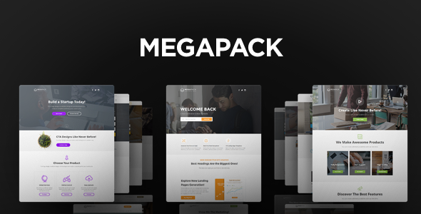 MEGAPACK – Marketing HTML Landing Pages Pack