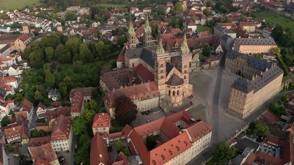 Bamberg Cathedral with new residence, Bamberg, Germany