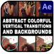 Abstract Colorful Verical Transitions And Backgrounds | After Effects - VideoHive Item for Sale