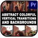 Abstract Colorful Verical Transitions And Backgrounds | Premiere Pro MOGRT - VideoHive Item for Sale