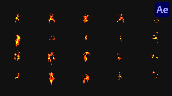 Fire Font Constructor for After Effects alt