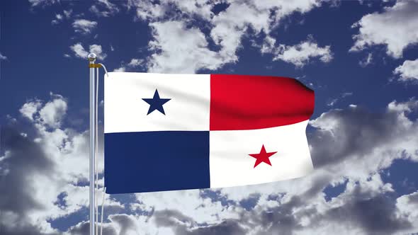 Panama Flag Waving