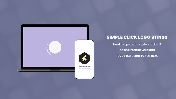 Final Cut Pro Simple Click Logo Stings for PC and Mobile