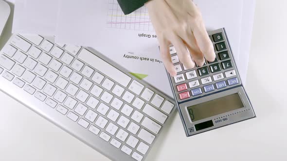 Accountant Working In Office