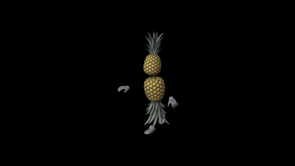 Cartoon Pineapple Dance VI