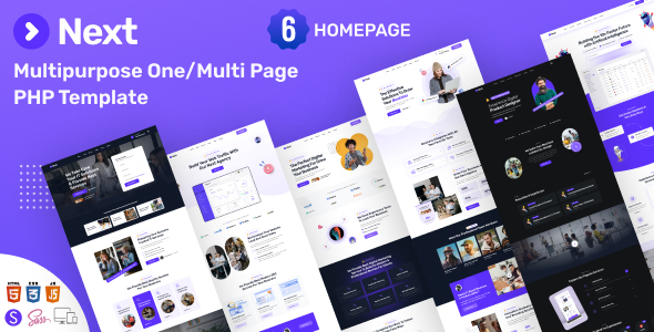 Next – Multi-Purpose PHP Template – 0 Sold!