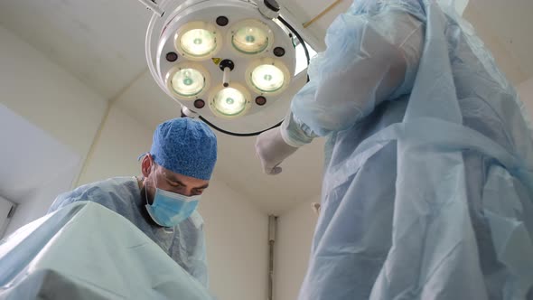 Doctors Conducting Surgery at the Hospital