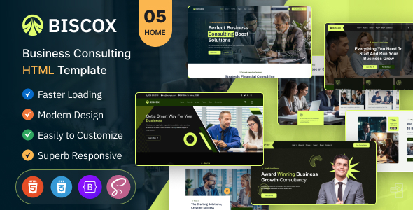 Biscox – Consulting Business HTML Template – 0 Sold!