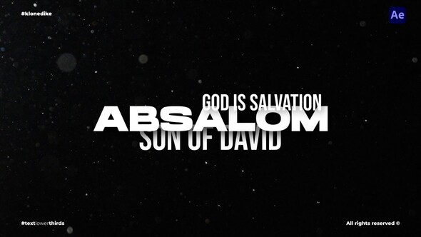 Text Lower Thirds alt