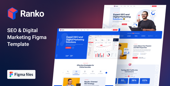 Ranko – SEO & Digital Marketing Figma Template – 0 Sold!