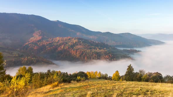 Beautiful Landscape with Hills and Mountais