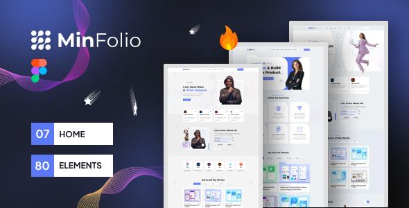 MinFolio – Personal Portfolio Figma Template – 0 Sold!