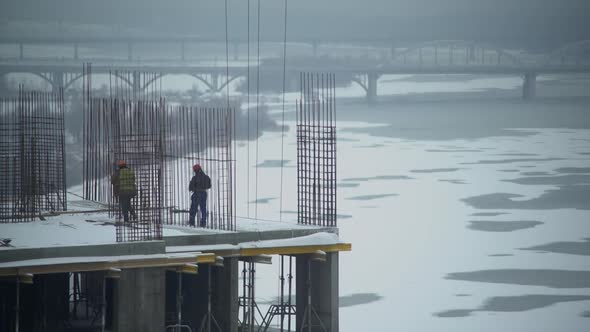 People Working on the Building Object