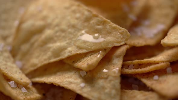 Adding Oil on Tortilla Chips