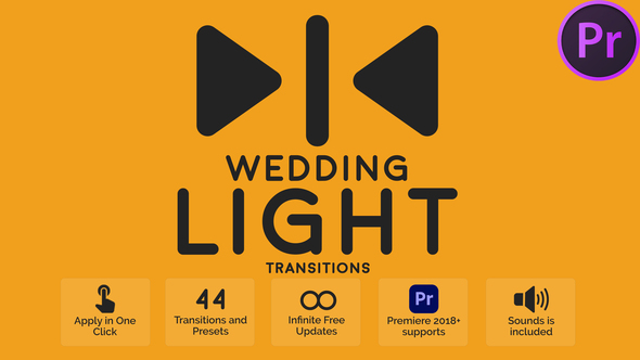 Wedding Light Transitions for Premiere Pro