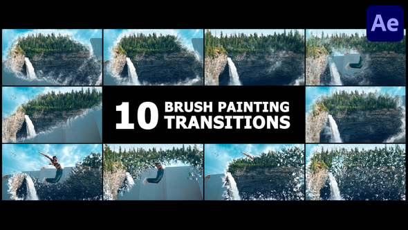 Brush Painting Transitions for After Effects alt