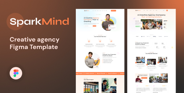 SparkMind - Creative agency Figma Template