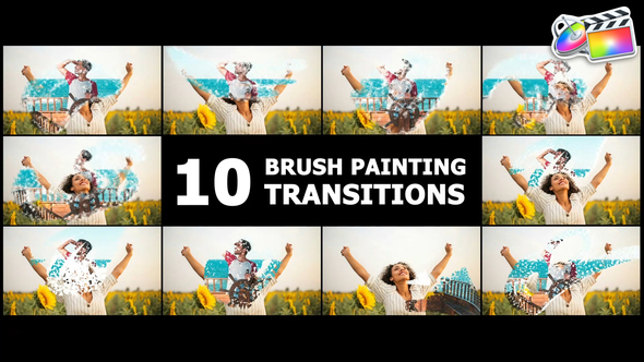 Brush Painting Transitions | FCPX alt