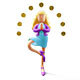 3D Businesswoman Character in Yoga Pose with Coins for Animation and Game Projects - 3DOcean Item for Sale