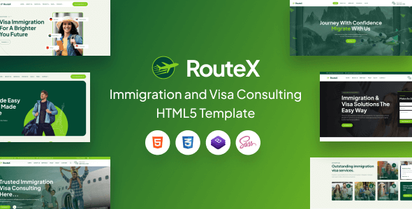 RouteX - Immigration and Visa Consulting HTML5 Template