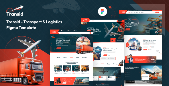 Transid - Transport & Logistics Figma Template