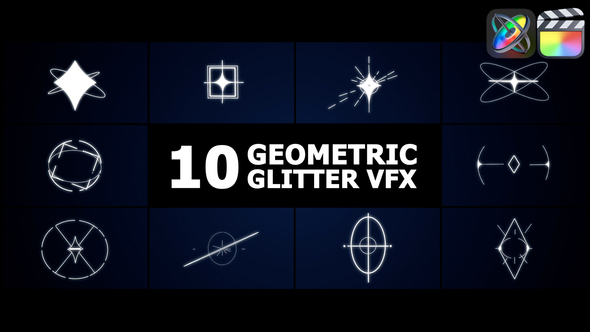 Geometric Glitter VFX | FCPX alt